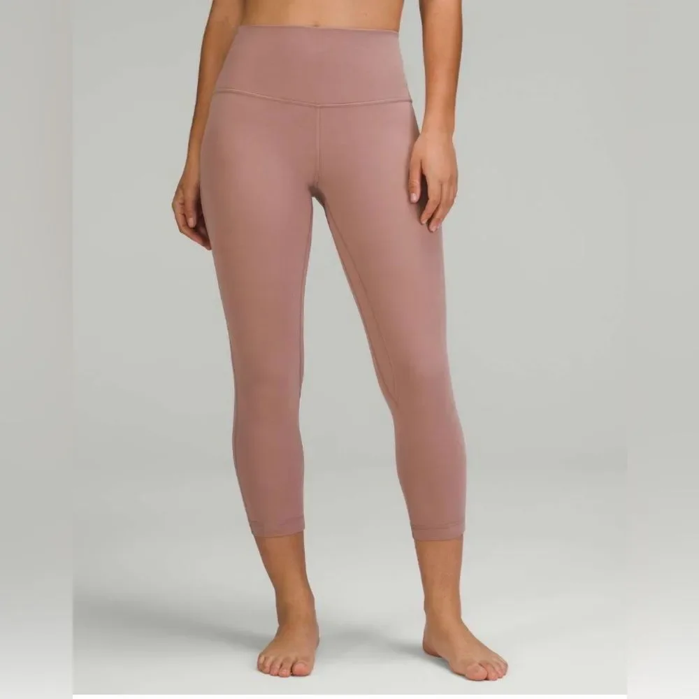 Lululemon Align High-Rise Crop Leggings Twilight Rose Size 6 - Picture 2 of 7